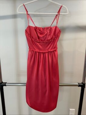 BCBGMaxAzria pink-Strapless Cocktail Dress